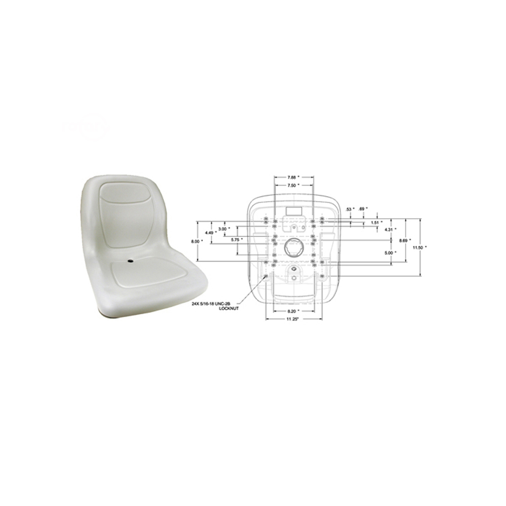 13345-18" HIGH BACK SEAT