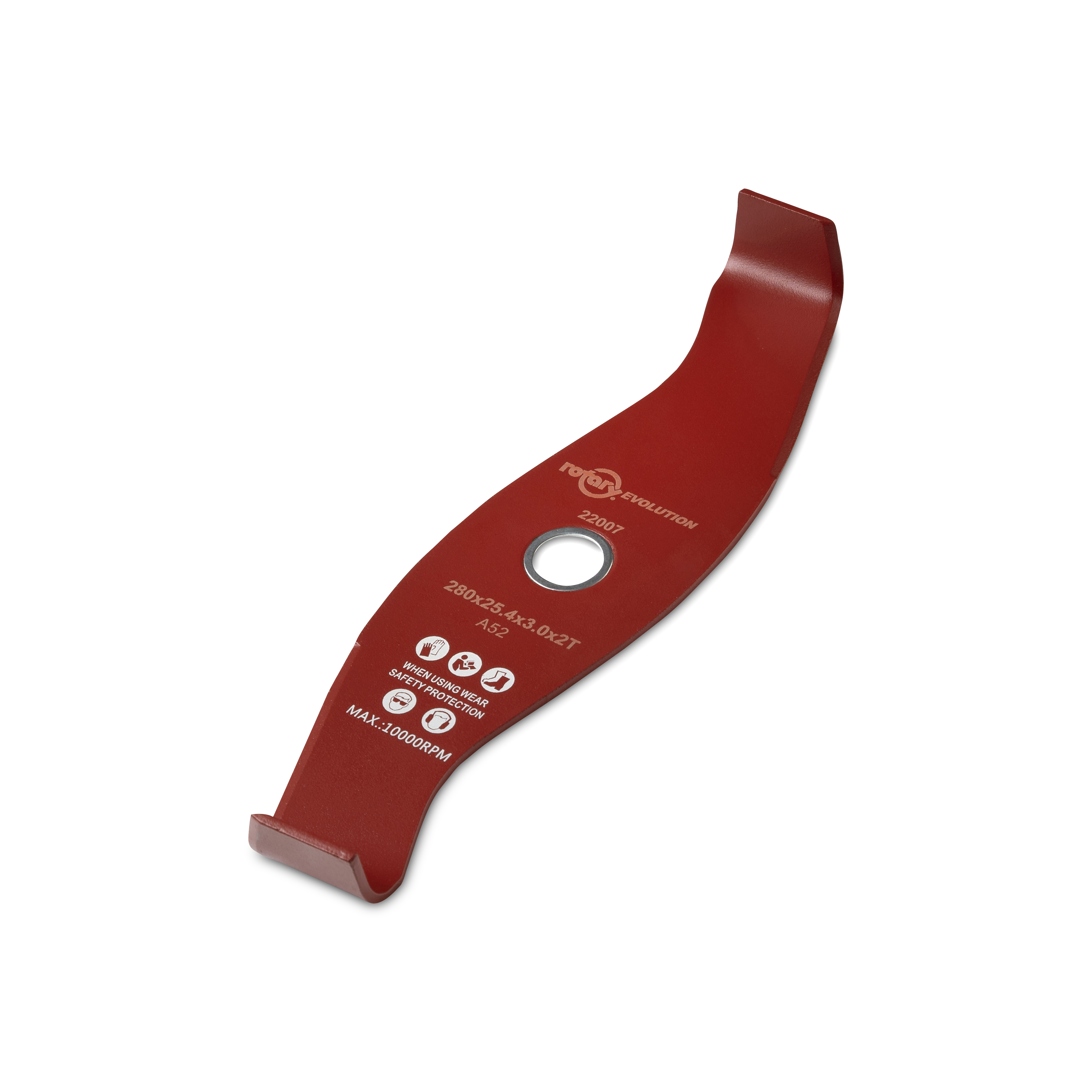 22007-UNIVERSAL BRUSHCUTTER BLADE 2-TOOTHED; S-SHAPE, 90 DEGREES ANGLED