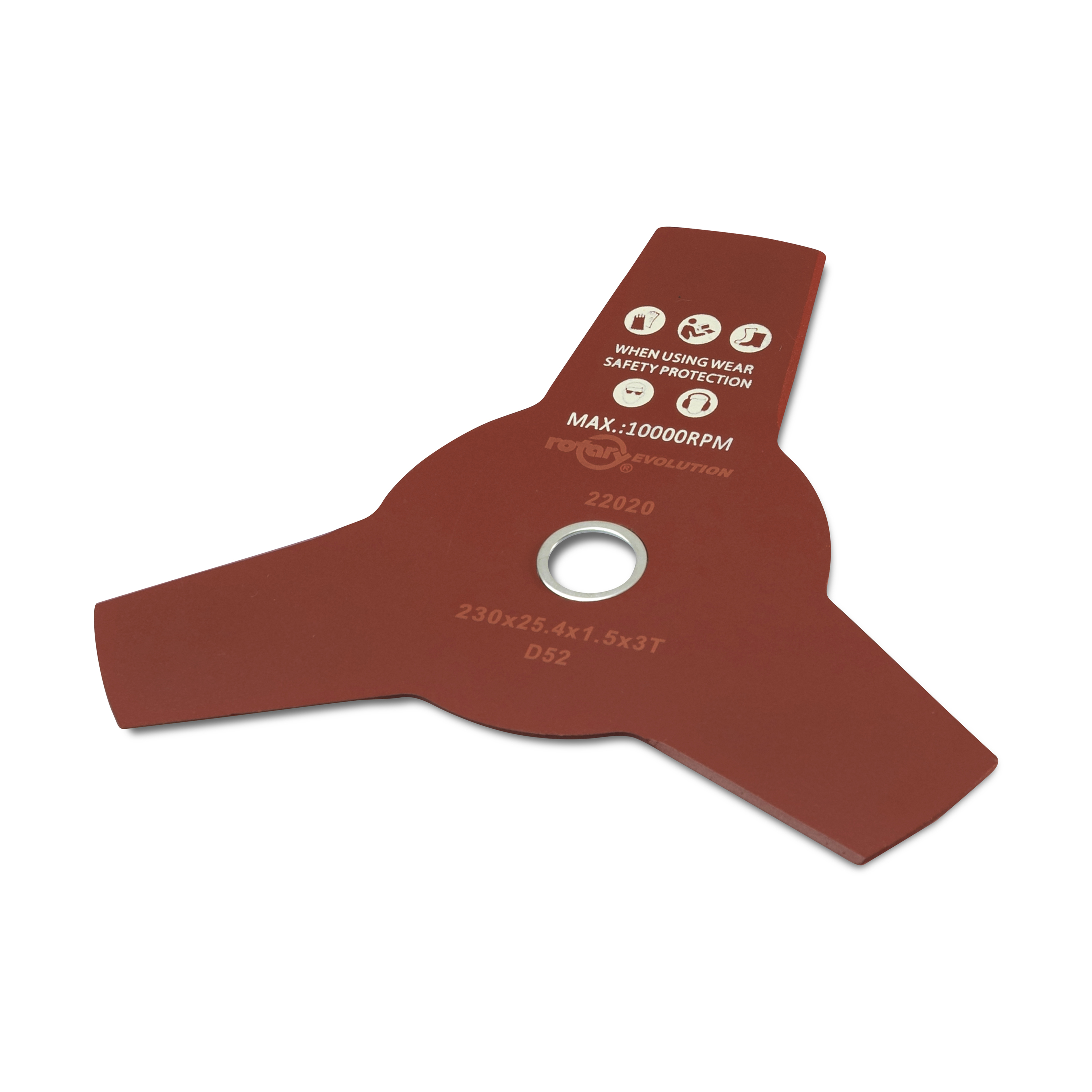 22020-UNIVERSAL BRUSHCUTTER BLADE 3-TOOTHED, FLAT - JAPANESE DESIGN