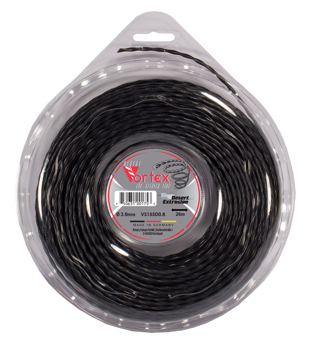 VS155D0.8-12-VORTEX .155"/3.9MM LARGE DONUT - SPIRAL SHAPE LINE